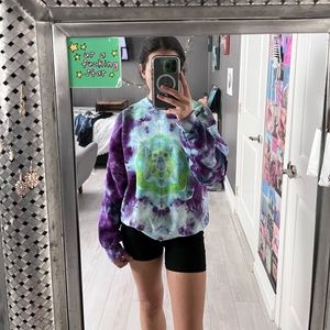 Handmade tie dye crewneck